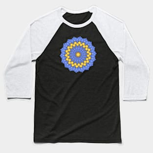 Trendy colorful decorative Mandala art, modern repeated pattern Baseball T-Shirt